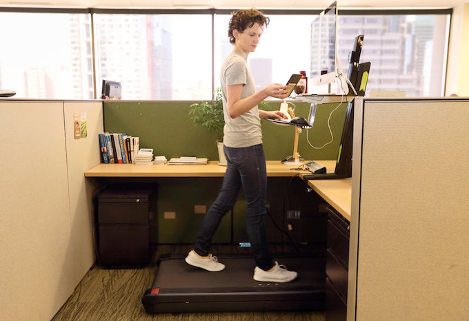 Get Fit While You Work with a Treadmill Desk